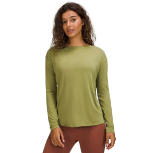 Lululemon Modal-Blend Open-Back Long Sleeve Shirt Women’s 10